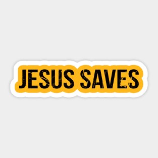 Jesus Saves Cool Motivational Christian Sticker